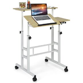COSTWAY Computer Desk, Natural