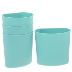 4pcs Hanging Cup Holders Rolling Cart Accessories Utility Cart Accessories for Art Craft Supplies Space Saving Hanging Storage Basket Pencil Holder Makeup Organizers