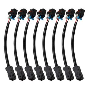 Wiring Harness Connectors Injector Connectors Replacement for Delphi Injectors LQ4 LQ9 4.8 5.3 6.0 into LS1 LT1 EV1(8Pcs)