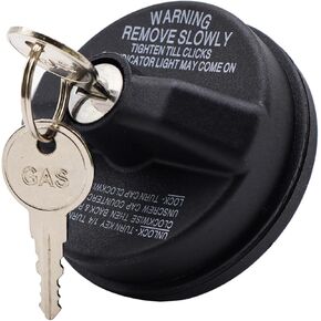 10504 31780 Locking Gas Cap Lock Fuel Tank Filler Cap with key Compatible with Chevy Silverado, Equinox, Tahoe, Traverse; Compatible with GMC Toyota 4Runner Camry Corolla RAV4 Tundra Sienna