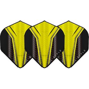 LSTYLE Dart Flights: L1 PRO Standard - for Soft Tip and Steel Tip - Clear White