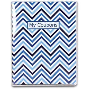 Ultra Pro - 4-Pocket Coupon Organizer Portfolio - Chevron Blue