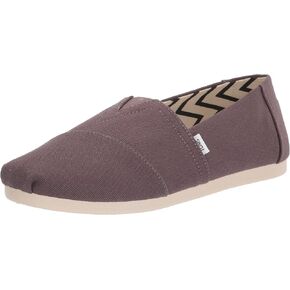 TOMS Men's Alpargata Loafer Flat, Ash Grey Recycled Cotton Canvas, 8