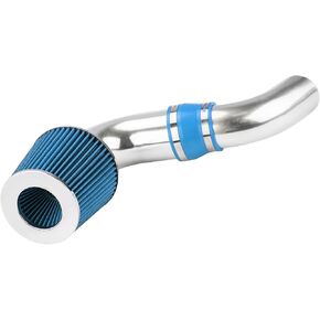 Cold Air Intake System High Flow Inlet Compatible With Chevrolet S10 1996-2004 4.3L, Blazer 1996-2005, Compatible With GMC Sonoma 1996-2004 4.3L, Jimmy 1996-2001 V6 Blue