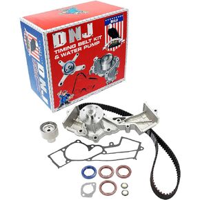 طقم حزام التوقيت DNJ TBK634CWP مع مضخة مياه/لـ 1994-1995 / Nissan / D21، Pathfinder، Pickup / 3.0L / SOHC / V6 / 12V / 181cid / VG30E