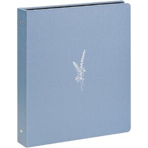 3 Ring Binder 1 Inch Round Rings Durable Binder with Linen Cover Holds 8.5 x 11 inch Paper for School Office and Home