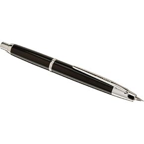 Pilot Fountain Pen Capless Decimo, Black Body, M-Nib (FCT-15SR-B-M)