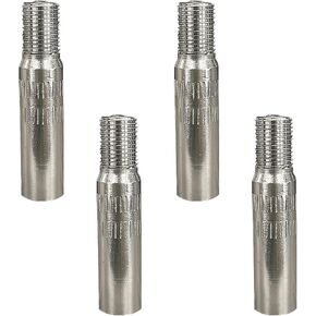 4PCS 39mm Valve Caps Stem Extension, Screw-on Chrome Plated Brass Valve Stem Cap, Universal Wheel Tire Cap Extender Adapter, Valve Cap Stem Extenders for Car Motorcycle Truck