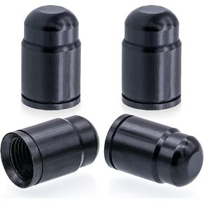 4PCS Car Tire Valve Stem Caps, Aluminum Alloy Wheel Valve Covers with Rubber O-Ring, Universal for Cars, SUVs, Bike, Bicycles,Trucks and Motorcycles (Purple)