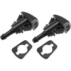 ACROPIX Car Windshield Washer Nozzle Wiper Spray Jet Fit for Jeep Compass 2007-2017 5303833AA/5116079AA - Pack of 4 Black