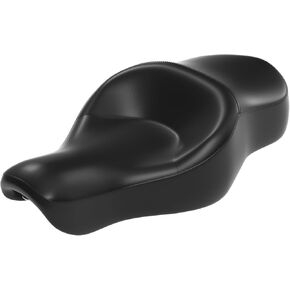 Artudatech Motorcycle Driver & Rear Passenger Two-up Seat For Davidson Sportster XL883N XL1200 Custom, for Harley Davidson Superlow - XL 1200T 2014-2018, for Harley XL 883L Superlow 2011-2018（Black）