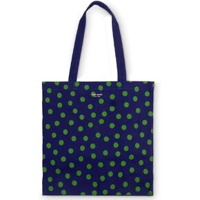 kate spade new york Cute Canvas Tote Bag for Women, Canvas Beach Bag, Tote with Pocket, Sonnet Dot