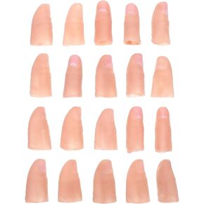 MAGICLULU 20pcs Simulation of Props Tool Stage Show Props False Finger Cot Magician Accessories Conjure Performance Props Magician Thumb Magician Tricks Multipurpose Thumb Sleeve Vinyl