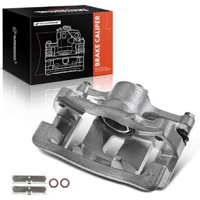 A-Premium Disc Brake Caliper Assembly with Bracket Compatible with Select Hummer Models - H3 2006-2010, H3T 2009-2010 - Rear Left Driver Side