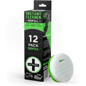 GolfERASERS Instant Golf Eraser, Premium Dual-Sided Sponge for Cleaning Clubs, Shoes & Golf Balls - Golf Club Cleaner, Golf Ball Cleaner, Golf Club Groove Cleaner