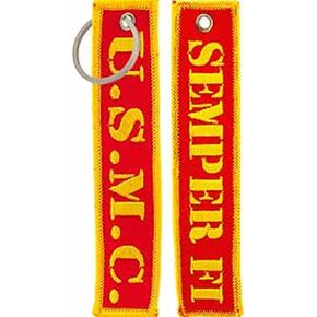 U.S. Marines USMC Semper FI Key Chain - Great Color - Veteran Owned Business