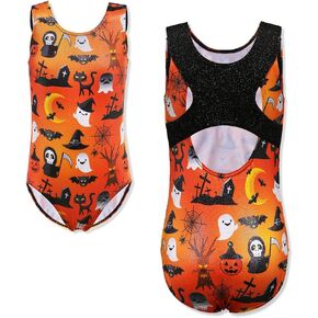 TFJH E One-piece Gymnastics Leotards for Girls Sparkle Athletic Clothes Activewear