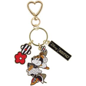 Enesco Disney by Britto Midas Minnie Mouse Posing Keychain, 5.5 Inch, Multicolor