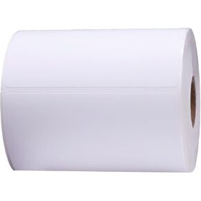 4 x 3 Direct Thermal Perforated White Labels, 1″ Inch Core, 500 Count - Label Paper for Thermal Printer Labels, Permanent Adhesive, Suitable for Various Industries