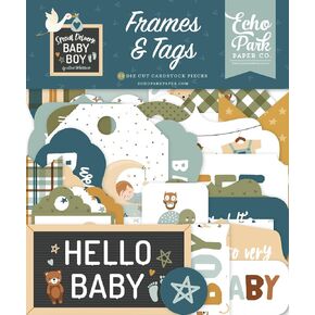 Special Delivery Baby Boy Frames & Tags