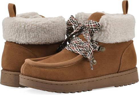 WHITE MOUNTAIN Women's Icebox Faux Fur Moc Toe Bootie in Saudi Arabia