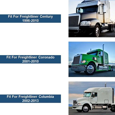 زوج غطاء مرآة الباب الأسود لشاحنات Freightliner Columbia Trucks 2005-2015 (جانب السائق والراكب) in Kuwait