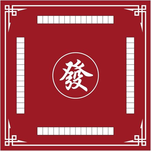 حصيرة ماجونج، غطاء طاولة ماجونج مضاد للانزلاق لتقليل الضوضاء، مفرش طاولة ماجونج سميك 2.56 قدم × 2.56 قدم لألعاب بطاقات ماجونج بوكر وألعاب البلاط والدومينو (أزرق، 2.56 قدم) in Kuwait