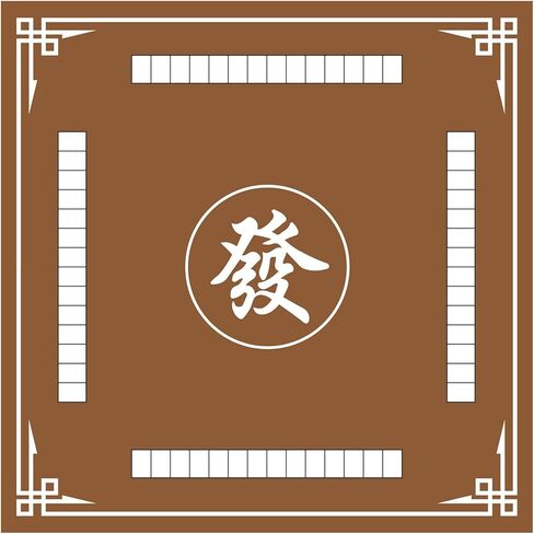 حصيرة ماجونج، غطاء طاولة ماجونج مضاد للانزلاق لتقليل الضوضاء، مفرش طاولة ماجونج سميك 2.56 قدم × 2.56 قدم لألعاب بطاقات ماجونج بوكر وألعاب البلاط والدومينو (أزرق، 2.56 قدم) in Kuwait