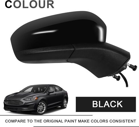 Passenger Side Mirror Compatible with Ford Fusion 2016-2022 with Power Glass,Right Side View Mirrors Replacement#FS7Z-17682-B White in Saudi Arabia