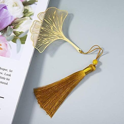 4 Pack Metal Bookmarks with Chain, Golden Hollow Bookmark for Book Lovers, Writers, Readers, Children, Teens, Men, Women, Adults in Kuwait