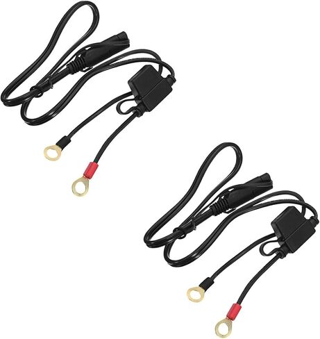 2FT 10AWG SAE Battery Connector, SAE Extension Cord, SAE Connector to O Ring Connectors Terminal Harness, Plug to SAE 2 Pin Quick Release Disconnect Connector for Car Motorcycle Tractor RV (2PCS) in Saudi Arabia