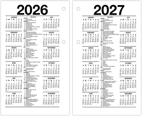 ات- ايه- جلانس إعادة تعبئة تقويم المكتب اليومي لعام 2024، 3-1/2 انش × 6 انش، قياسي، ورق فضفاض، معاد تدويره (E717R5024) in Kuwait