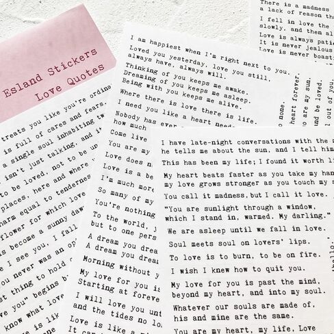 Esland 4 Sheets Inspirational Quotes Motivational Scripts Planner Stickers Vintage Typewriter Sayings Letters Aesthetic Journal Diary Scrapbook Art Crafts Accessories Stickers in Kuwait