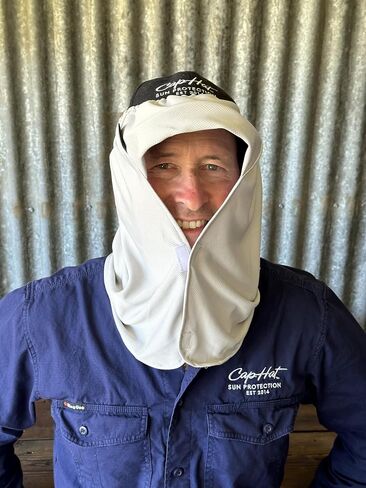 CapHat - UPF Tested Sun Protection,Simply fits Over Your Favourite Cap or hat in Saudi Arabia