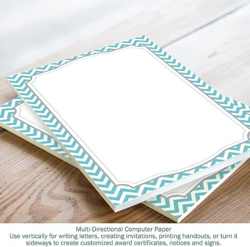 Barker Creek Designer Computer Paper, Reach for The Stars, 8.5" x 11", Decorative Printer Paper, Stationery, 50 Sheets per Pkg, Home, School and Office Supplies (738) in Saudi Arabia