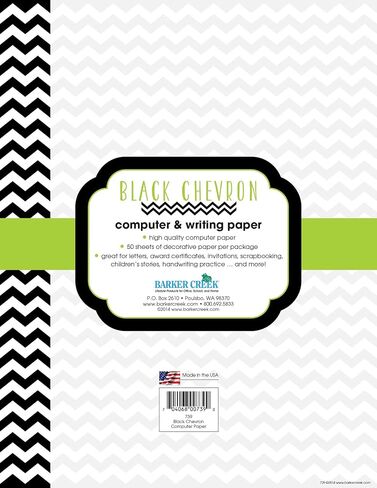 Barker Creek Designer Computer Paper, Reach for The Stars, 8.5" x 11", Decorative Printer Paper, Stationery, 50 Sheets per Pkg, Home, School and Office Supplies (738) in Saudi Arabia