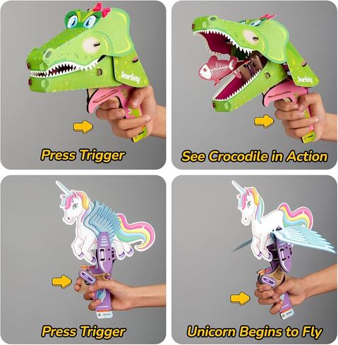 Smartivity 2in1 Animals I Dragon & Flying Dinosaur I Fun STEM Toys for Kids 6-12 Years Old | Birthday Gifts for Boys & Girls | DIY Science Kit for Kids 6,7,8,9,10,11,12 I Educational Game in Kuwait
