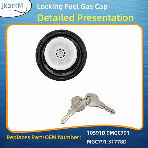 10591D Locking Fuel Gas Cap, Diesel Truck fuel tank cap Fit for Chevy Silverado Express C3500 K3500, Dodge Ram 3500 W350 D350, Ford F-250 E-350, GMC Sierra Savana, OEM 9MGC791, MGC791, 31778D in Kuwait