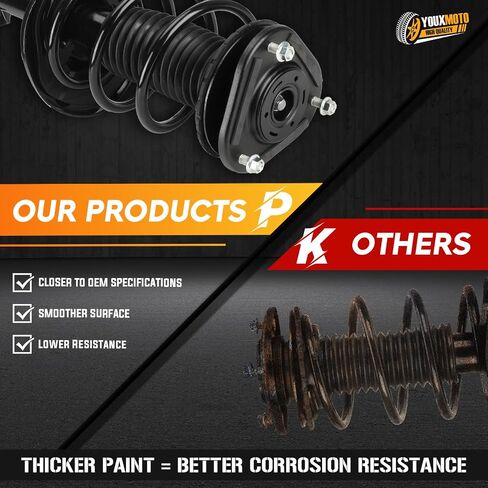 Front Complete Struts Spring Assembly Shocks Absorbers 11421 11422 Fit for Scion XB FWD 2.4L 2008 2009 2010 2011 2012 2013 2014 2015 (Set of 2) in Saudi Arabia