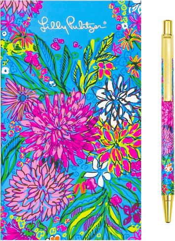 Lilly Pulitzer On The Go Agenda Set, Undated Monthly Pocket Planner with Black Ink Pen, 12 Month Annual Organizer with Notes Pages, Monthly Calendars, and Yearly Overviews (Walking on Sunshine) in Saudi Arabia