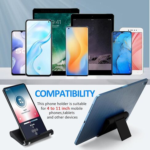 36 Pcs Cell Phone Stands Foldable Tablet Stand Mobile Cell Phone Stand Adjustable Multi Angle Tablet Holder Compatible with Phone 15 14 13 12 11 Pro Xs Xs Max XR 8, All Phones in Saudi Arabia