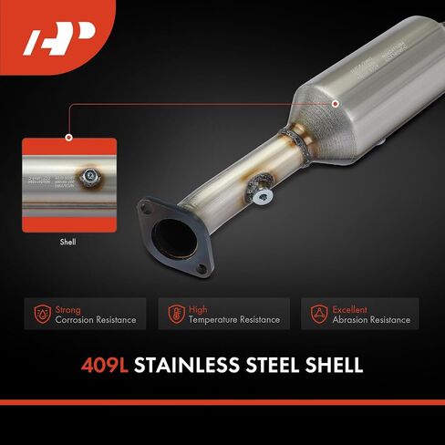 A-Premium Rear Catalytic Converter with Gasket Kit Direct-Fit Compatible with Mitsubishi Lancer 2008-2017 2.0L, Lancer 2009-2011 2.4L, E.P.A. Compliant in Saudi Arabia