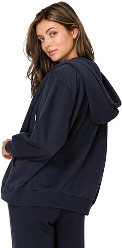 Cali1850 Women's Premium Cloud Fleece Zip-up Hoodie - Long Sleeve Full Zip Hooded Jacket Casual Soft Cozy Top in Kuwait
