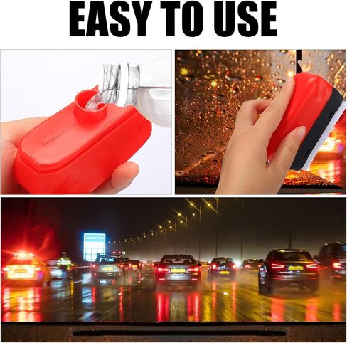 فرشاة تنظيف فيلم زيت السيارات، قطعتان من فرش لوحة تنظيف زجاج السيارة الأوتوماتيكية المقاومة للمطر والضباب قابلة لإعادة الاستخدام للزجاج الأمامي، فرشاة تنظيف فيلم زيت السيارات من قطعة واحدة لنوافذ السيارة in Kuwait