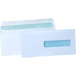 Window Style, Size: 10-1/2 (4-1/2 X 9-1/2"), Self Seal Flaps (No Moistening Required), Box of 500