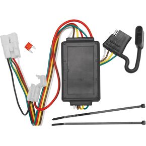 Tekonsha T-One® T-Connector Harness, 4-Way Flat, Compatible with Select Subaru Crosstrek, Forester, Outback, XV Crosstrek Black
