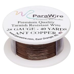ParaWire Antique Copper Craft Wire 28-Gauge 40-Yards Pure Copper Tarnish-Resistant Enameled Wire