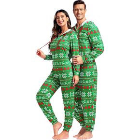 Lehauya Christmas Pjs Onesies Adult Matching Family Christmas Pajamas for Women