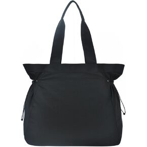 NGIL Side-Cinched Weekender Shopper Tote Bag, Large Yoga Tote Bag for Women, Shoulder Gym Tote, Nurse Essential for Work