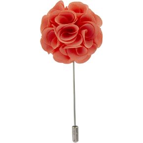 A N KINGPiiN Lapel Pin for Men Handmade Peach Bunch Flower Brooch Suit Stud, Shirt Studs Men's Accessories
